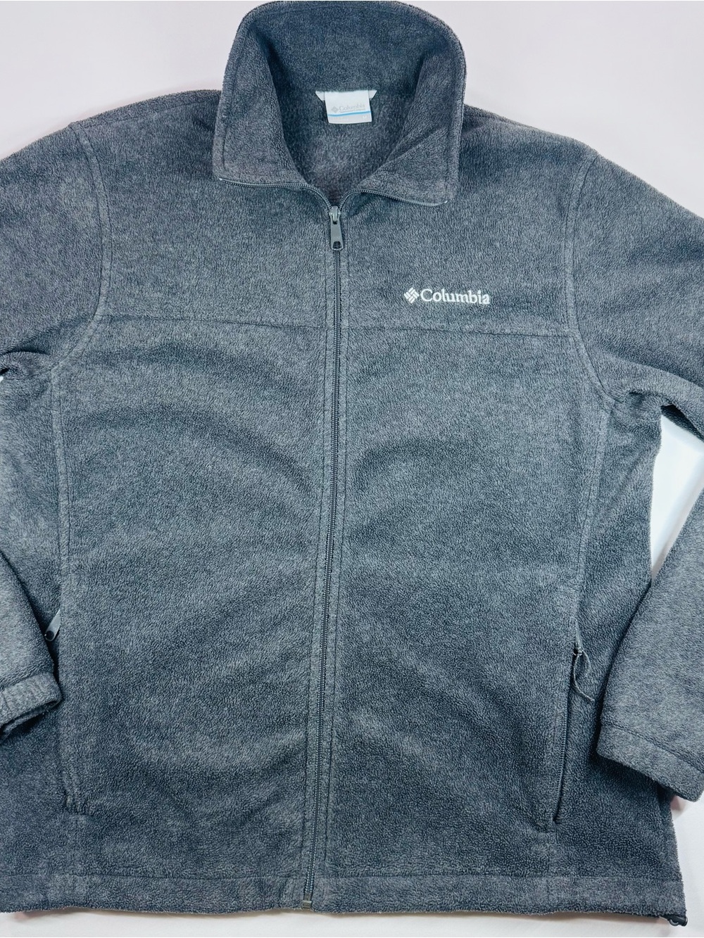 COLUMBIA Steens Mountain Fleece Jacket Full-Zip Men's Dark Gray, Size M